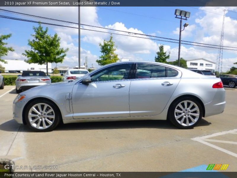 Liquid Silver Metallic / Dove 2010 Jaguar XF Premium Sport Sedan