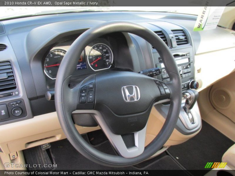 Opal Sage Metallic / Ivory 2010 Honda CR-V EX AWD