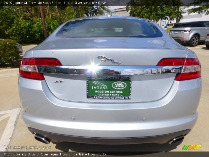 Liquid Silver Metallic / Dove 2010 Jaguar XF Premium Sport Sedan