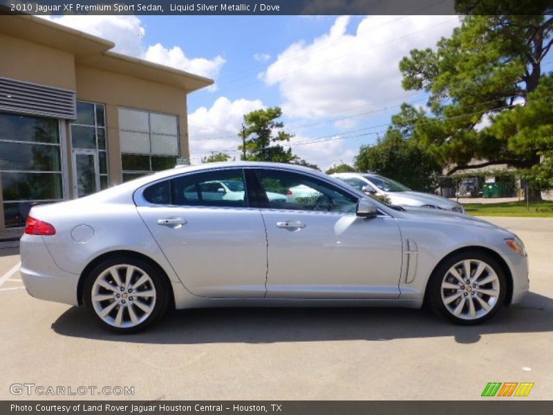 Liquid Silver Metallic / Dove 2010 Jaguar XF Premium Sport Sedan