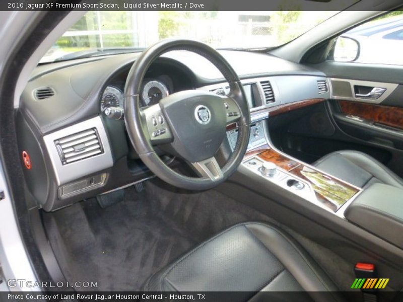 Liquid Silver Metallic / Dove 2010 Jaguar XF Premium Sport Sedan