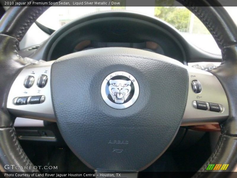 Liquid Silver Metallic / Dove 2010 Jaguar XF Premium Sport Sedan