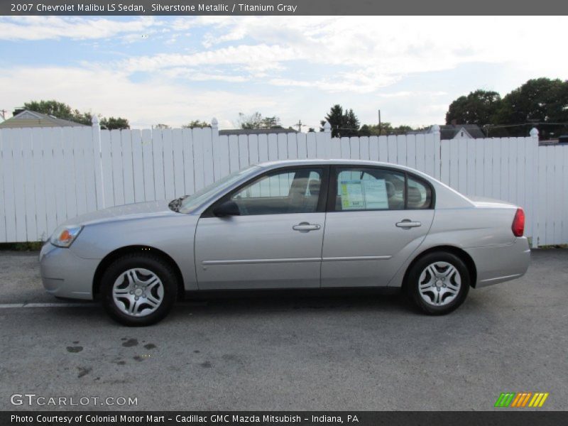 Silverstone Metallic / Titanium Gray 2007 Chevrolet Malibu LS Sedan