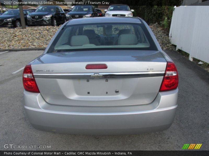 Silverstone Metallic / Titanium Gray 2007 Chevrolet Malibu LS Sedan