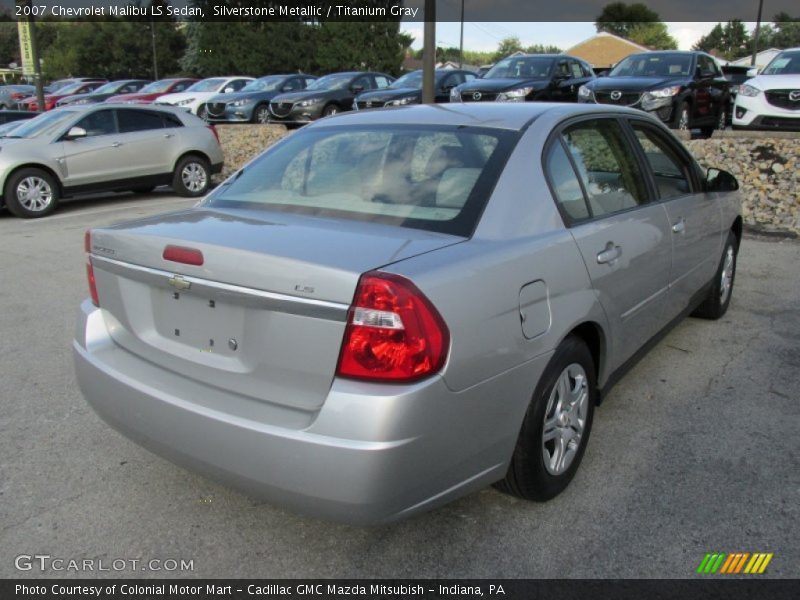 Silverstone Metallic / Titanium Gray 2007 Chevrolet Malibu LS Sedan
