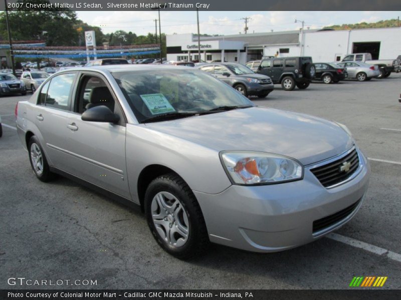 Silverstone Metallic / Titanium Gray 2007 Chevrolet Malibu LS Sedan