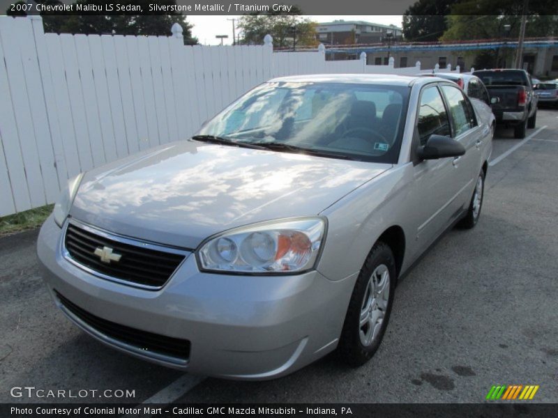 Silverstone Metallic / Titanium Gray 2007 Chevrolet Malibu LS Sedan
