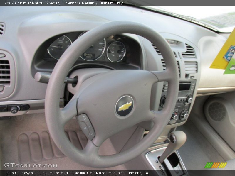 Silverstone Metallic / Titanium Gray 2007 Chevrolet Malibu LS Sedan