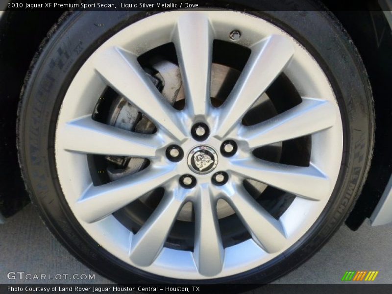 Liquid Silver Metallic / Dove 2010 Jaguar XF Premium Sport Sedan