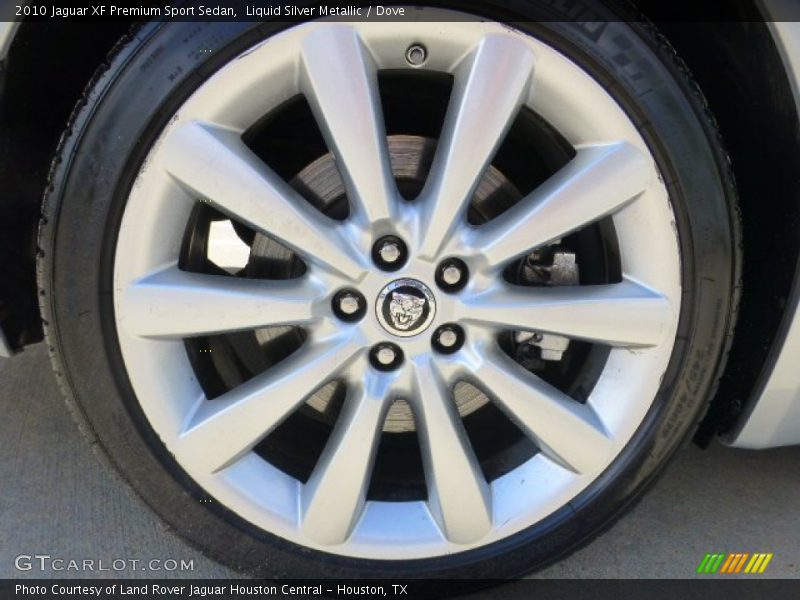 Liquid Silver Metallic / Dove 2010 Jaguar XF Premium Sport Sedan