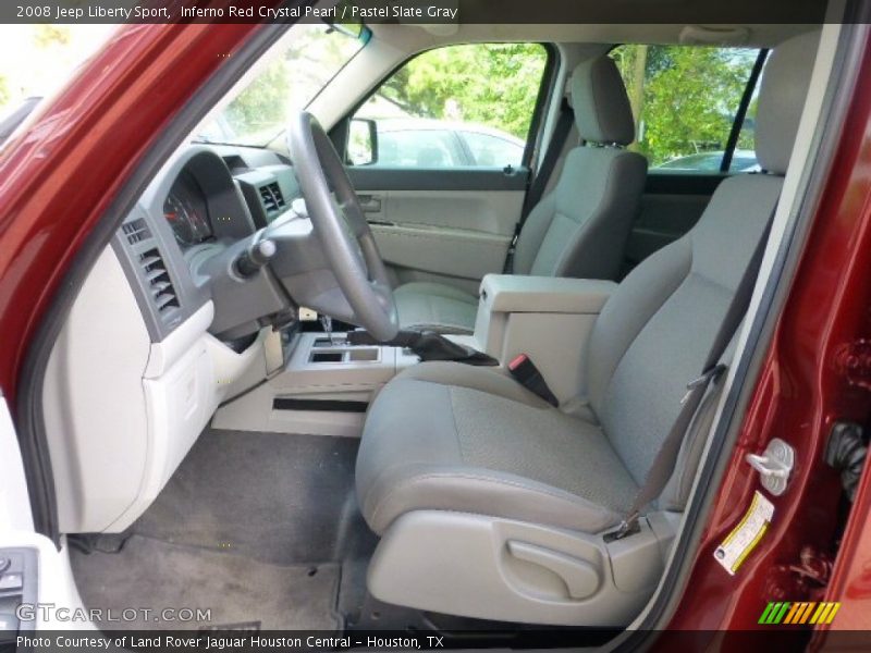 Inferno Red Crystal Pearl / Pastel Slate Gray 2008 Jeep Liberty Sport