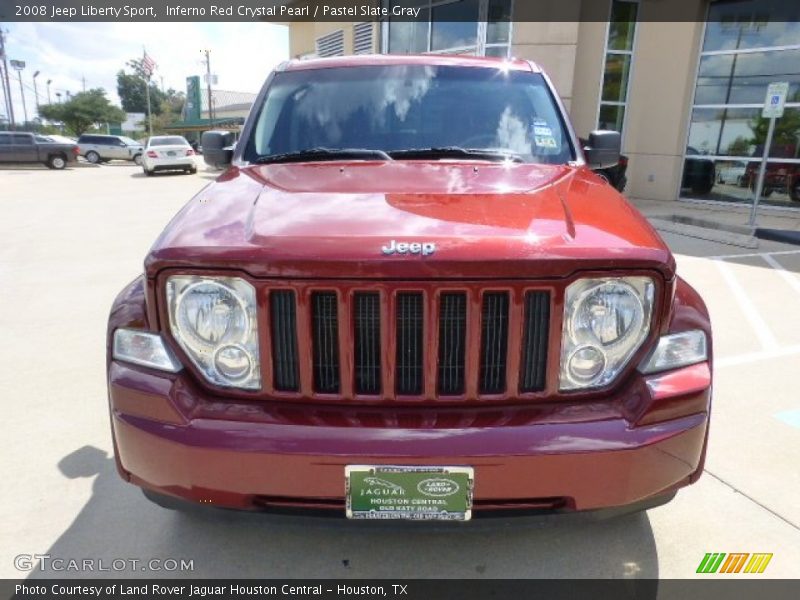 Inferno Red Crystal Pearl / Pastel Slate Gray 2008 Jeep Liberty Sport