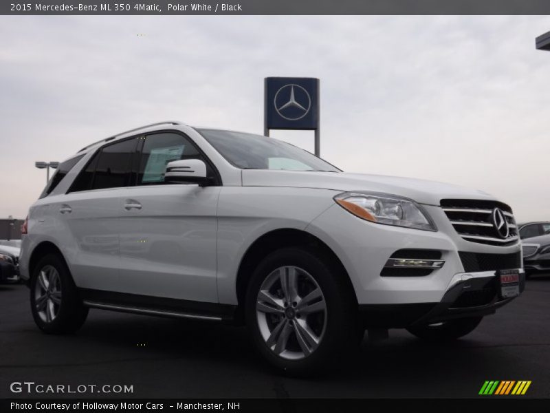 Polar White / Black 2015 Mercedes-Benz ML 350 4Matic
