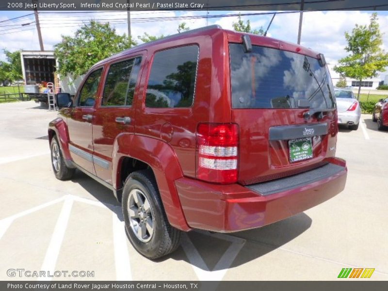 Inferno Red Crystal Pearl / Pastel Slate Gray 2008 Jeep Liberty Sport