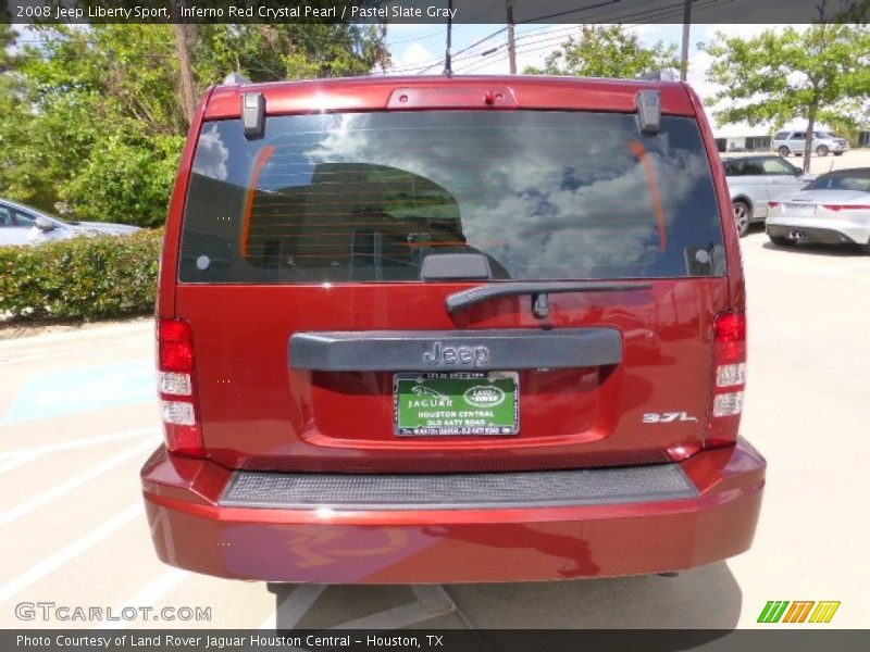 Inferno Red Crystal Pearl / Pastel Slate Gray 2008 Jeep Liberty Sport