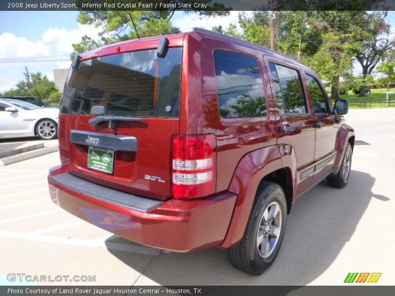 Inferno Red Crystal Pearl / Pastel Slate Gray 2008 Jeep Liberty Sport