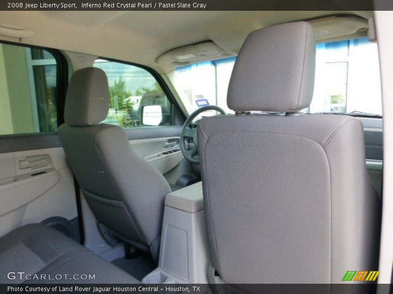 Inferno Red Crystal Pearl / Pastel Slate Gray 2008 Jeep Liberty Sport