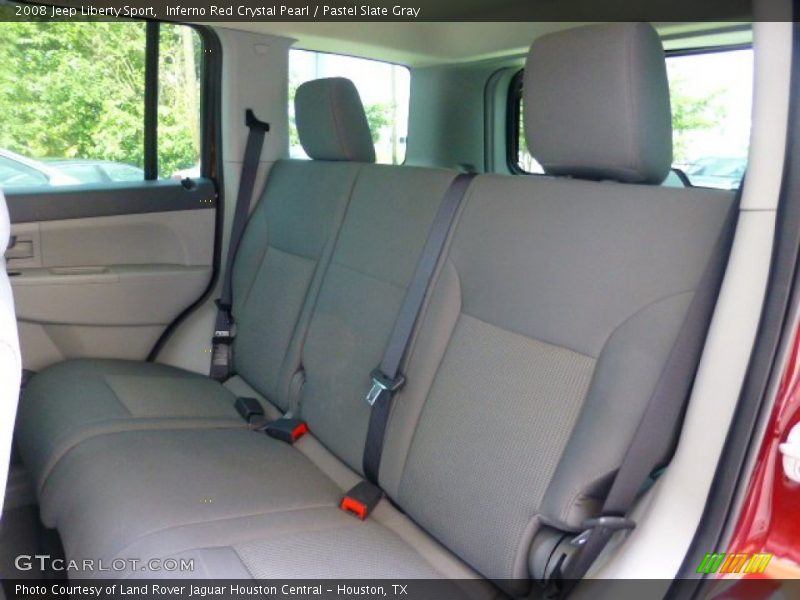 Inferno Red Crystal Pearl / Pastel Slate Gray 2008 Jeep Liberty Sport