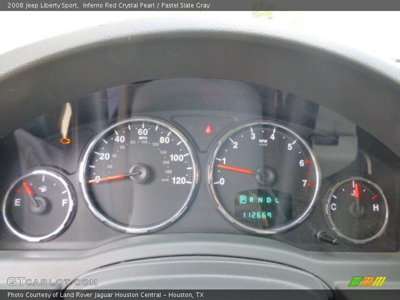 Inferno Red Crystal Pearl / Pastel Slate Gray 2008 Jeep Liberty Sport