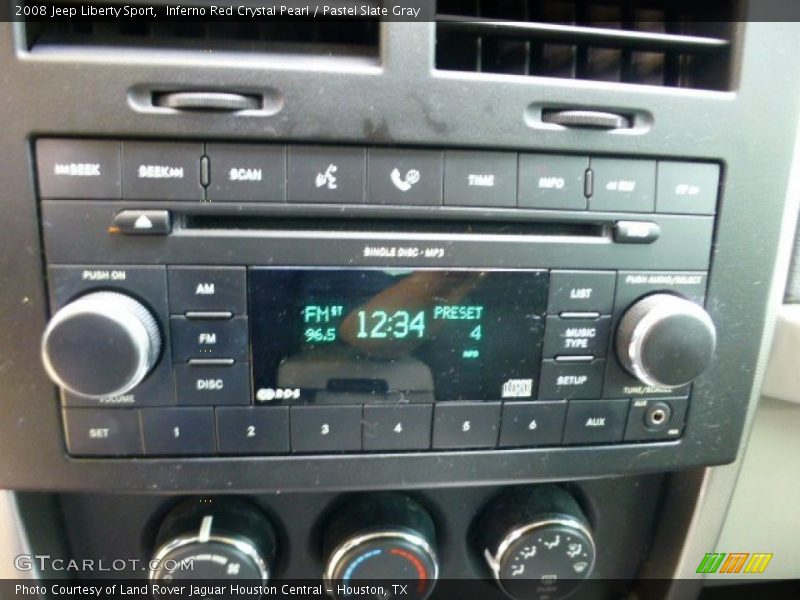 Inferno Red Crystal Pearl / Pastel Slate Gray 2008 Jeep Liberty Sport
