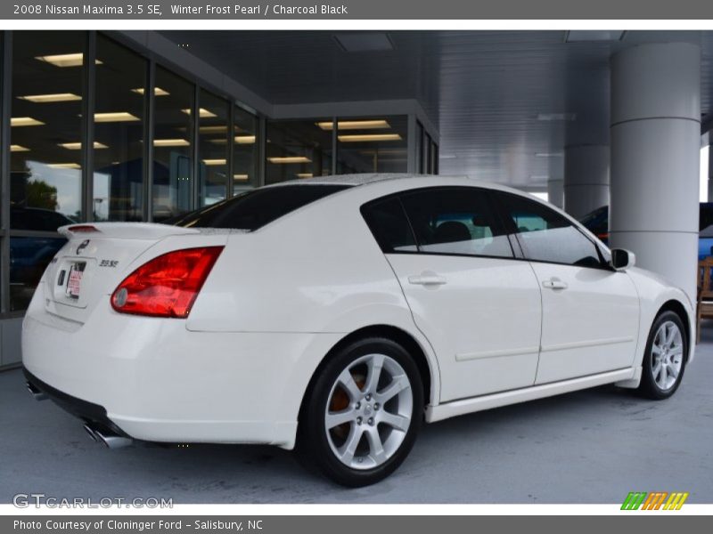 Winter Frost Pearl / Charcoal Black 2008 Nissan Maxima 3.5 SE