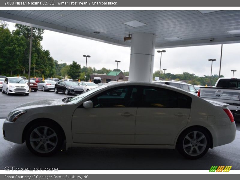 Winter Frost Pearl / Charcoal Black 2008 Nissan Maxima 3.5 SE