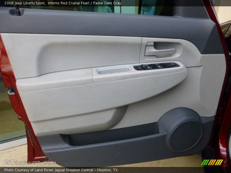 Inferno Red Crystal Pearl / Pastel Slate Gray 2008 Jeep Liberty Sport