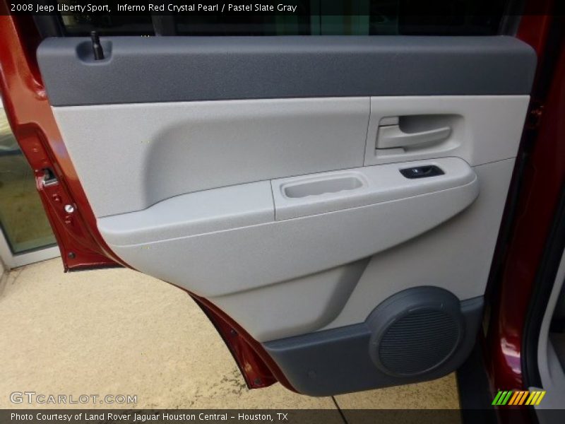 Inferno Red Crystal Pearl / Pastel Slate Gray 2008 Jeep Liberty Sport