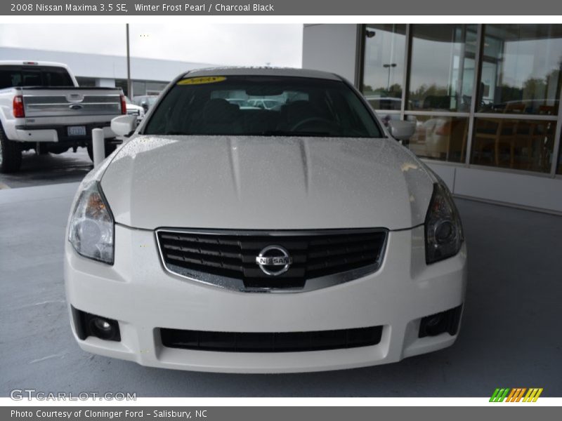 Winter Frost Pearl / Charcoal Black 2008 Nissan Maxima 3.5 SE