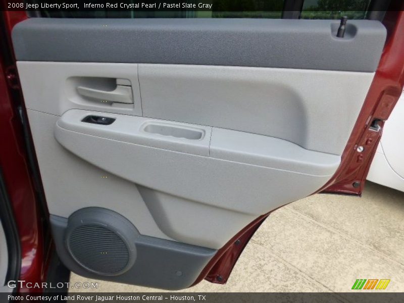 Inferno Red Crystal Pearl / Pastel Slate Gray 2008 Jeep Liberty Sport