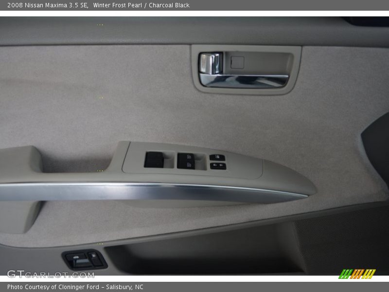 Winter Frost Pearl / Charcoal Black 2008 Nissan Maxima 3.5 SE