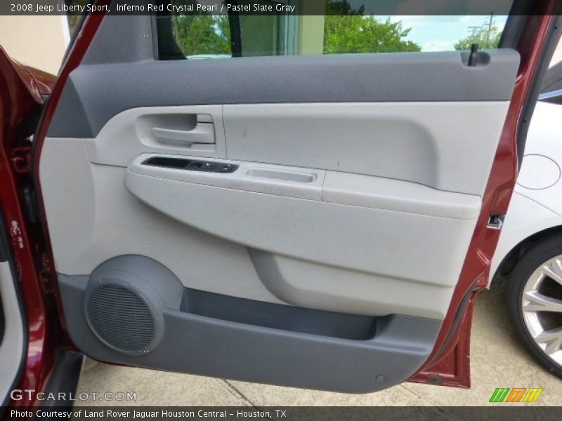 Inferno Red Crystal Pearl / Pastel Slate Gray 2008 Jeep Liberty Sport