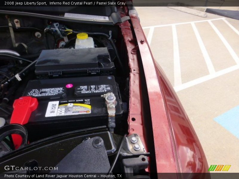 Inferno Red Crystal Pearl / Pastel Slate Gray 2008 Jeep Liberty Sport