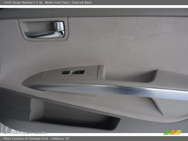 Winter Frost Pearl / Charcoal Black 2008 Nissan Maxima 3.5 SE