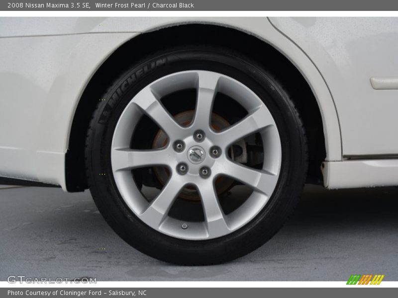 Winter Frost Pearl / Charcoal Black 2008 Nissan Maxima 3.5 SE