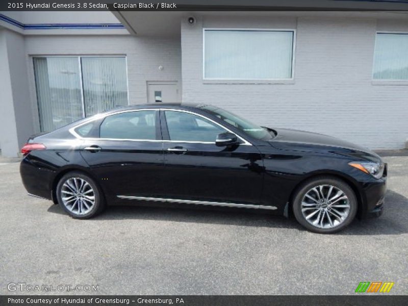 Caspian Black / Black 2015 Hyundai Genesis 3.8 Sedan