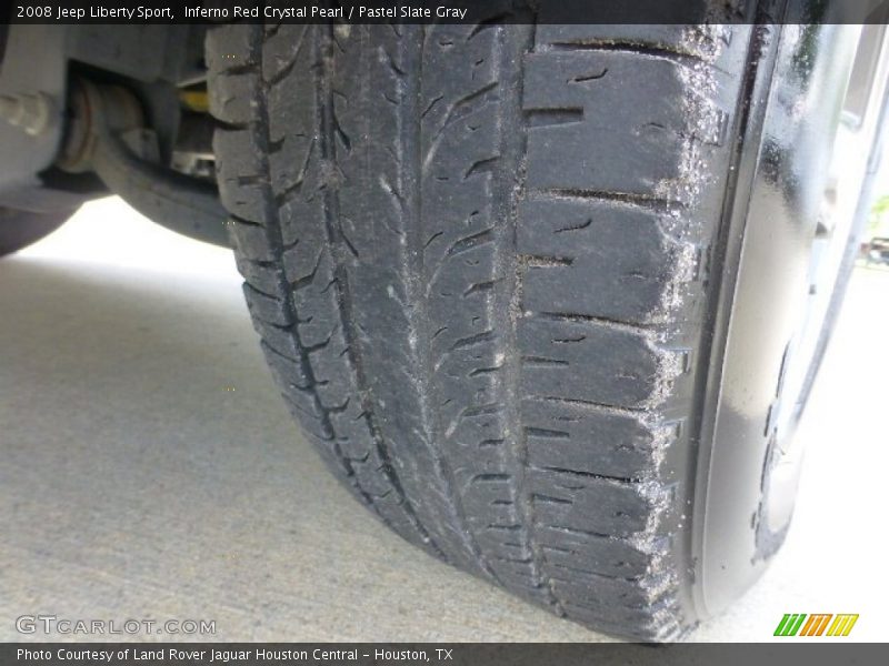 Inferno Red Crystal Pearl / Pastel Slate Gray 2008 Jeep Liberty Sport