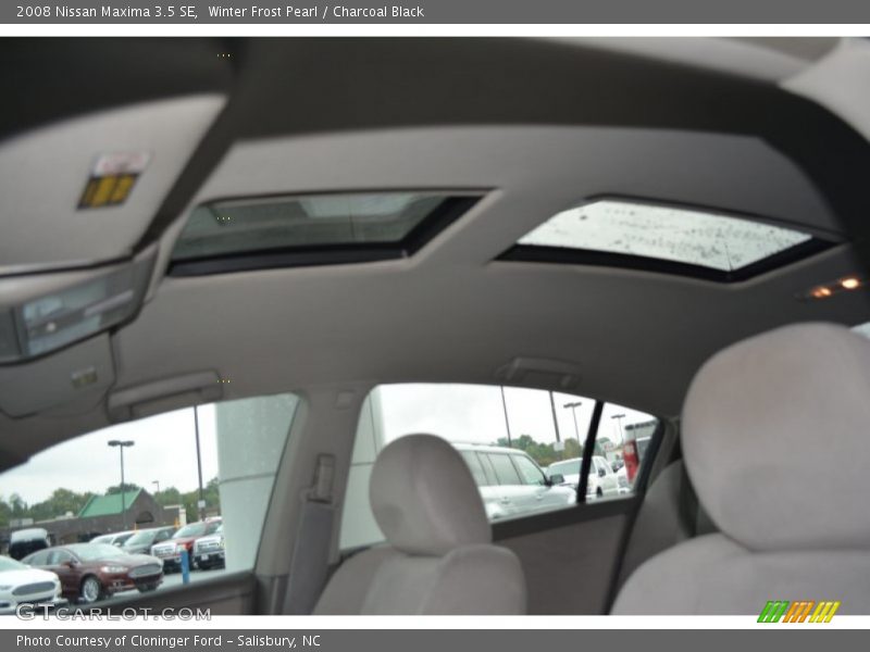 Winter Frost Pearl / Charcoal Black 2008 Nissan Maxima 3.5 SE