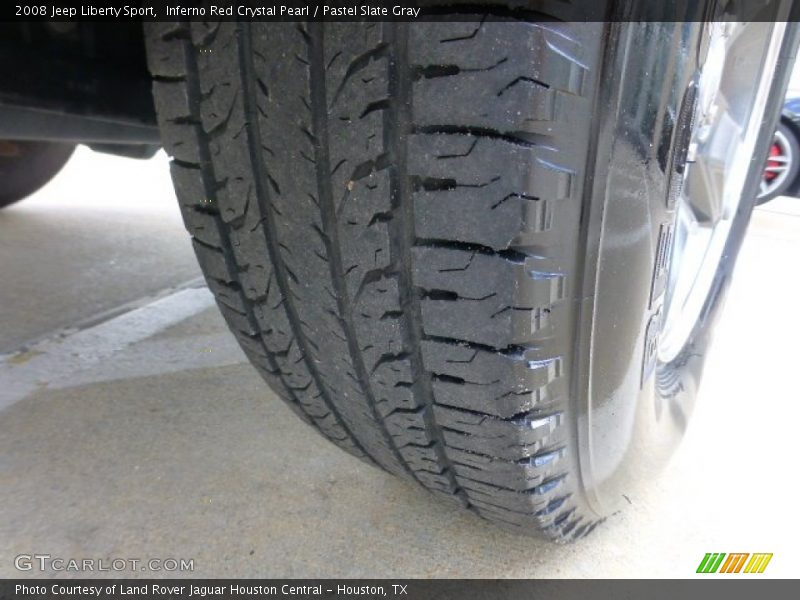 Inferno Red Crystal Pearl / Pastel Slate Gray 2008 Jeep Liberty Sport