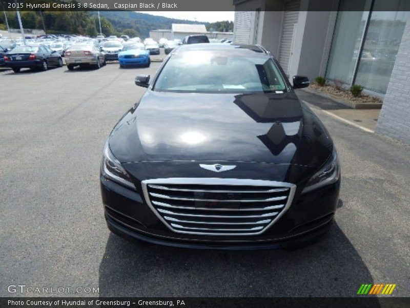 Caspian Black / Black 2015 Hyundai Genesis 3.8 Sedan