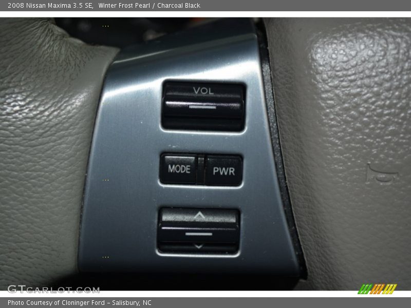 Winter Frost Pearl / Charcoal Black 2008 Nissan Maxima 3.5 SE