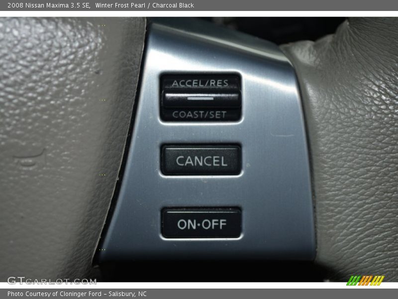 Winter Frost Pearl / Charcoal Black 2008 Nissan Maxima 3.5 SE