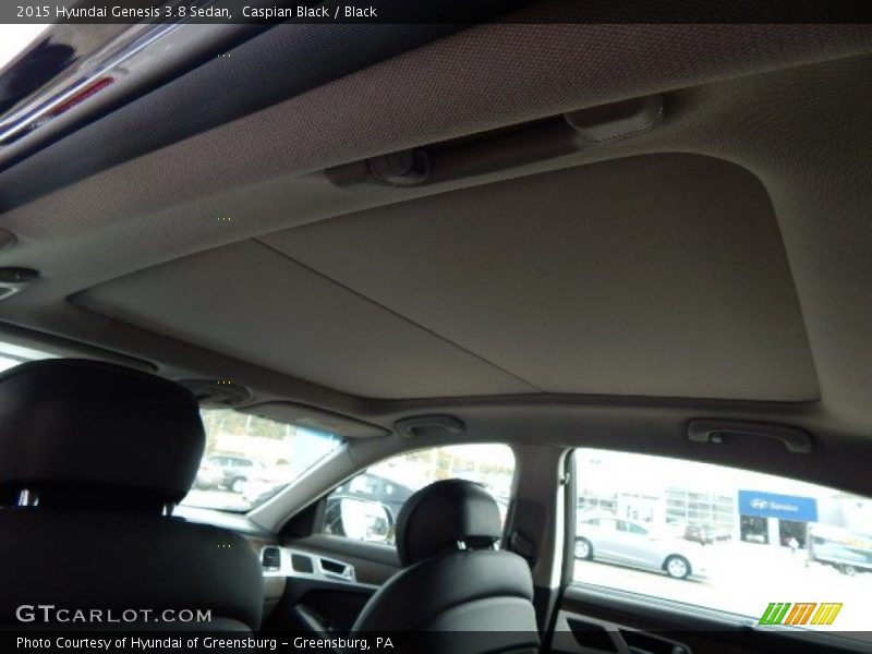 Caspian Black / Black 2015 Hyundai Genesis 3.8 Sedan