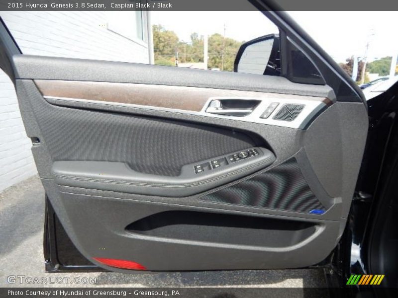 Caspian Black / Black 2015 Hyundai Genesis 3.8 Sedan