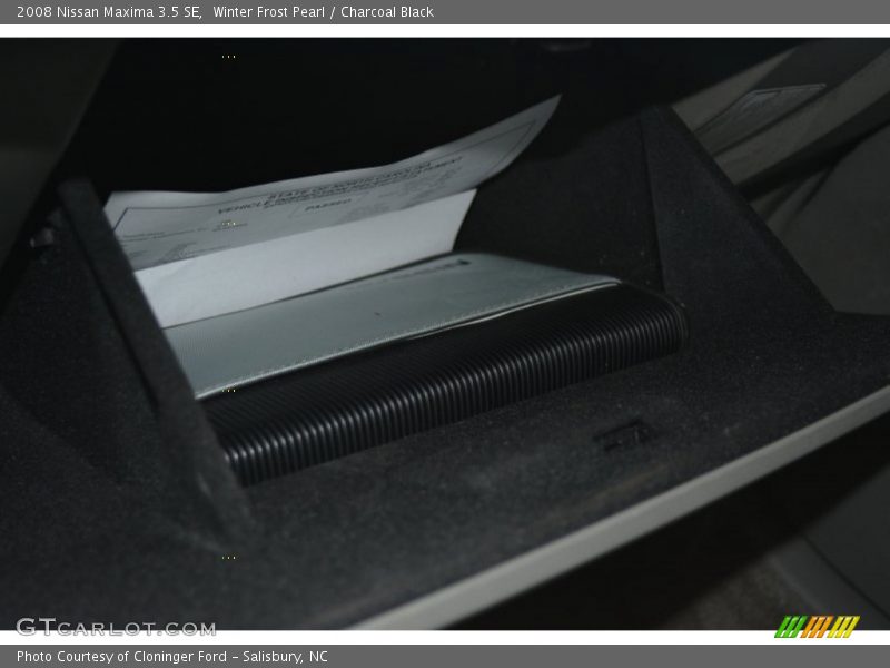 Winter Frost Pearl / Charcoal Black 2008 Nissan Maxima 3.5 SE