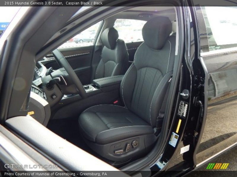 Caspian Black / Black 2015 Hyundai Genesis 3.8 Sedan