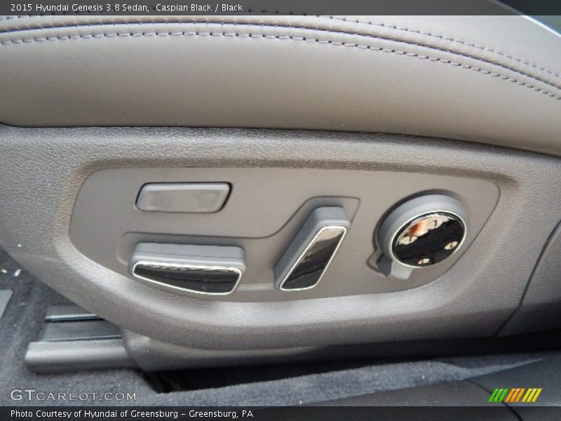 Caspian Black / Black 2015 Hyundai Genesis 3.8 Sedan
