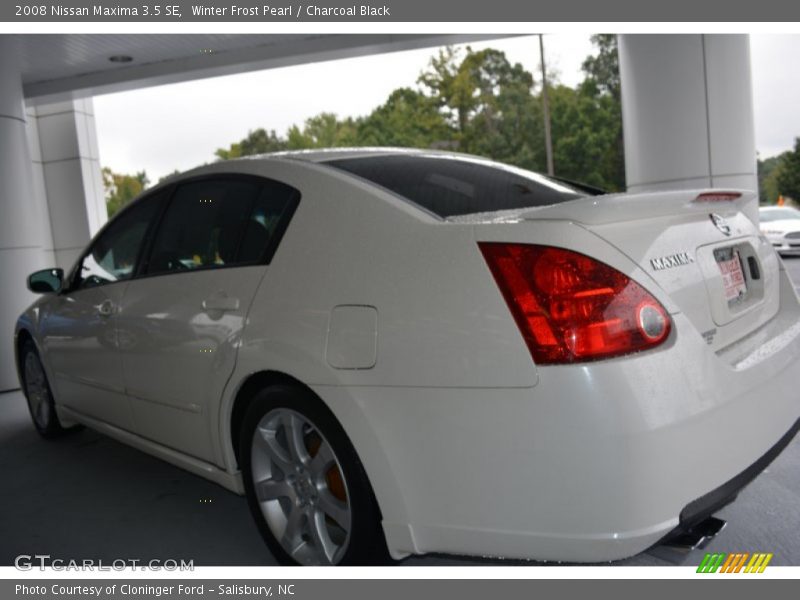 Winter Frost Pearl / Charcoal Black 2008 Nissan Maxima 3.5 SE