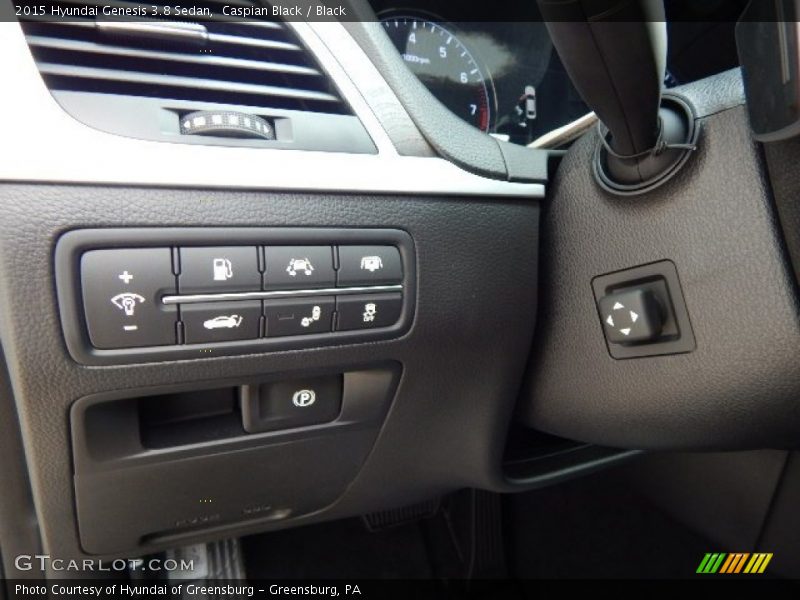 Caspian Black / Black 2015 Hyundai Genesis 3.8 Sedan