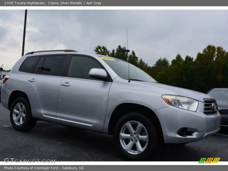Classic Silver Metallic / Ash Gray 2008 Toyota Highlander